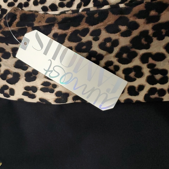 NWT Sexy Midi Dress with Leopard Detail - Picture 4 of 8